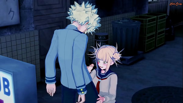 Bakugou fucks Himiko Toga in a dark alley – My Hero Academia Hentai